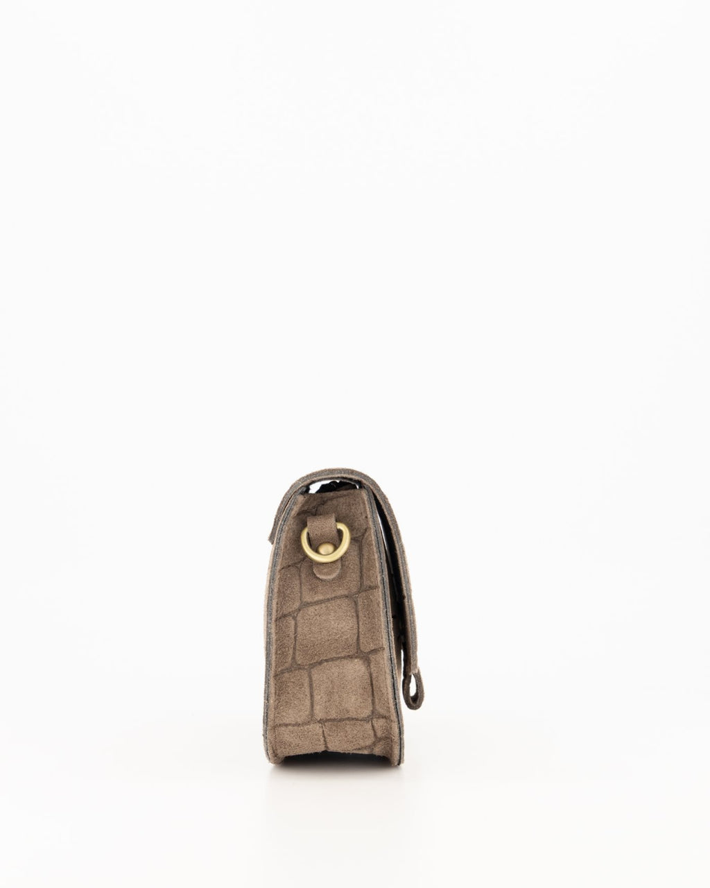 Suede Croco Schoudertas