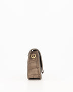 Suede Croco Schoudertas
