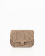 Suede Croco Schoudertas