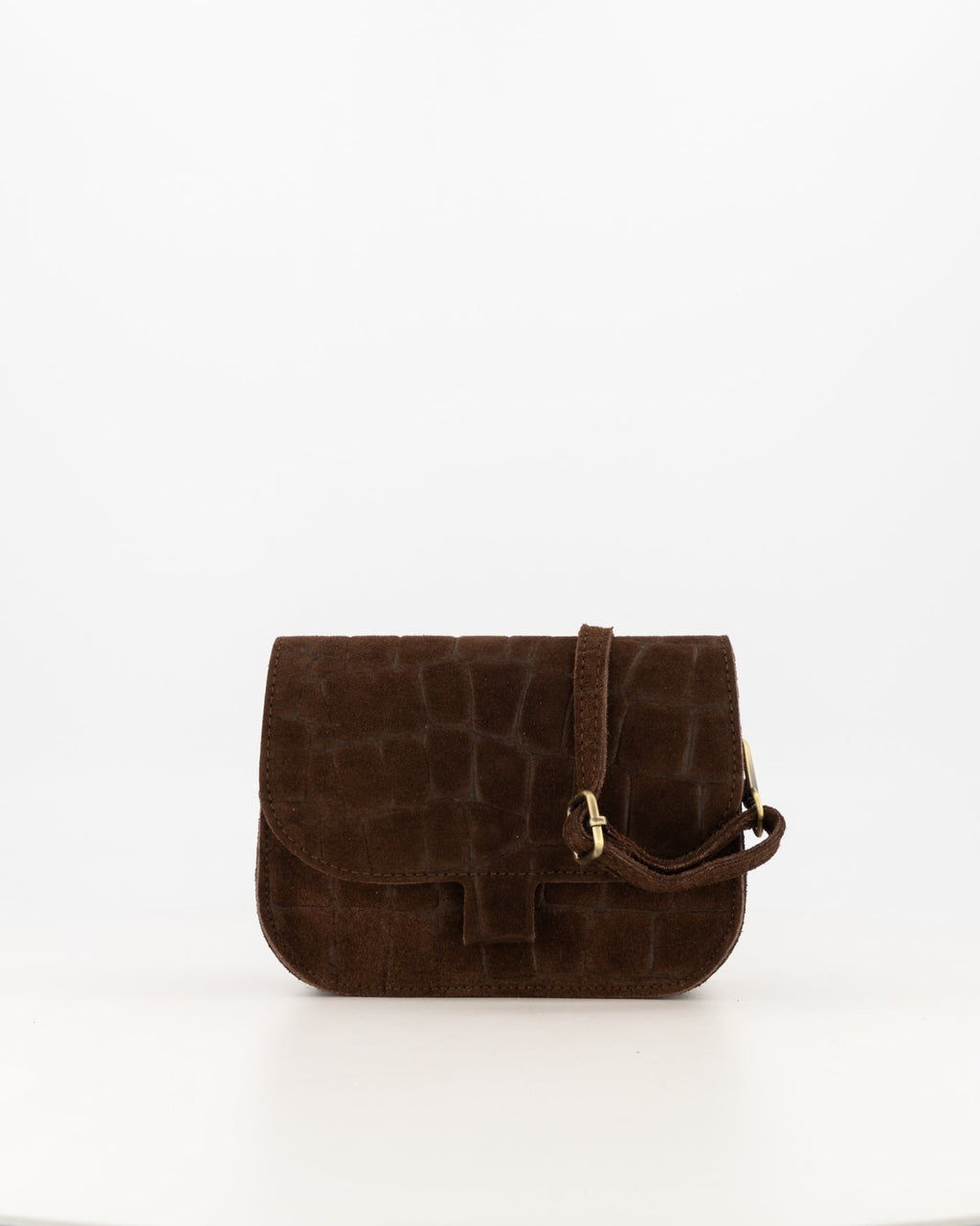 Suede Croco Schoudertas