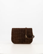 Suede Croco Schoudertas