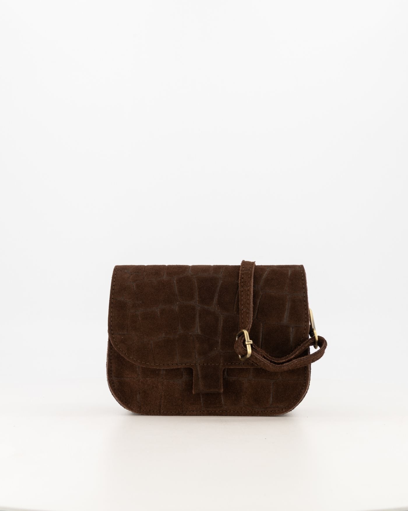 Suede Croco Schoudertas