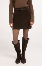 Suède Minirok met Riem