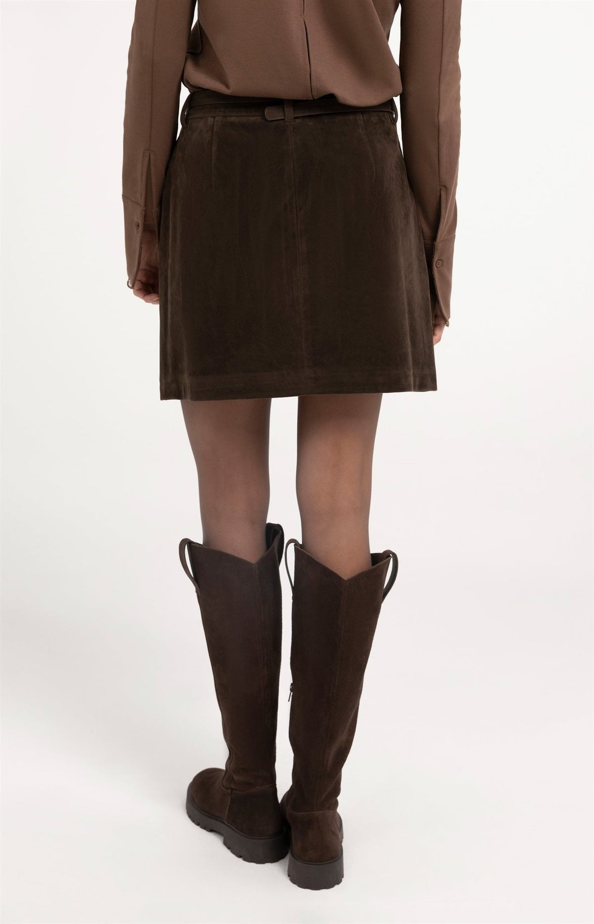 Suède Minirok met Riem