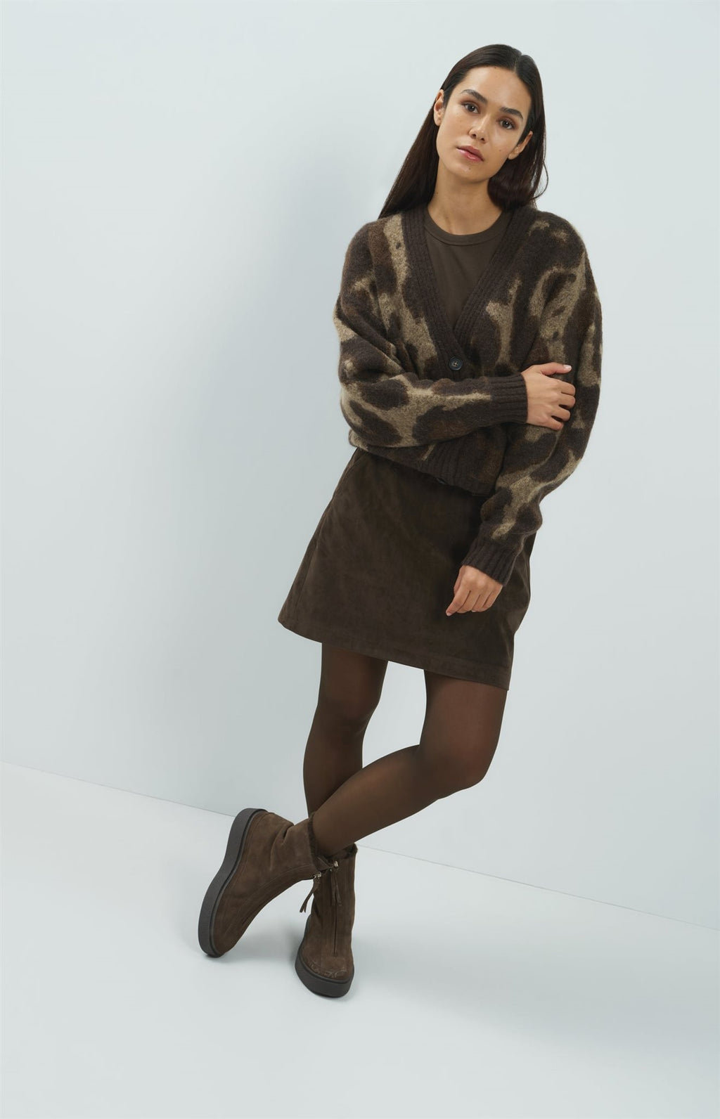 Suède Minirok met Riem