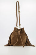 Suede Schoudertas