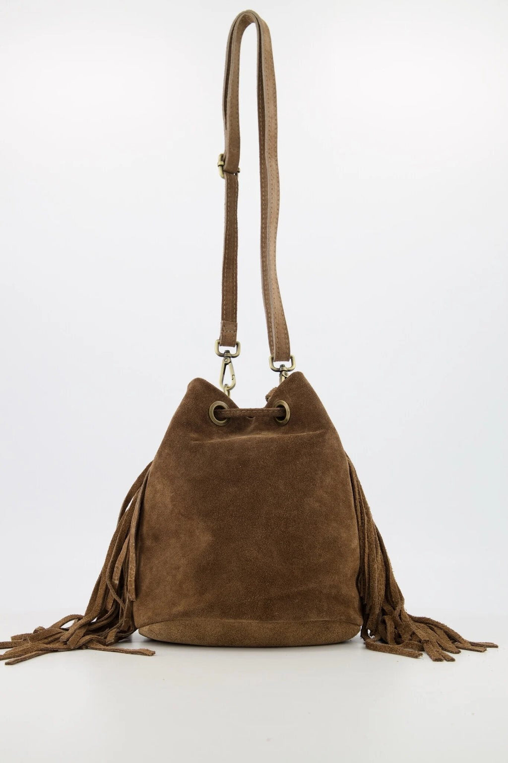 Suede Schoudertas