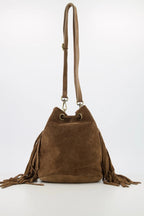 Suede Schoudertas