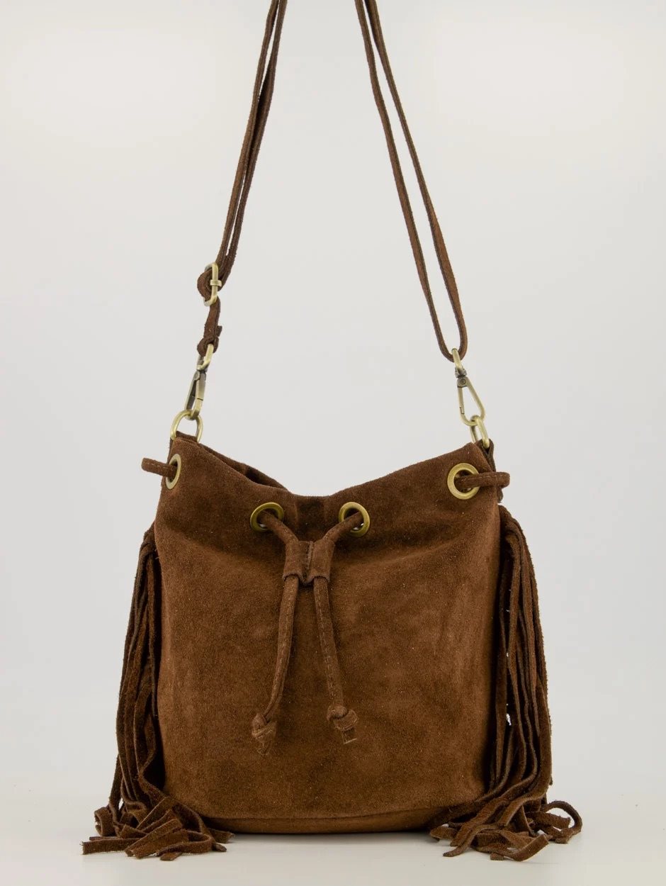 Suede Schoudertas
