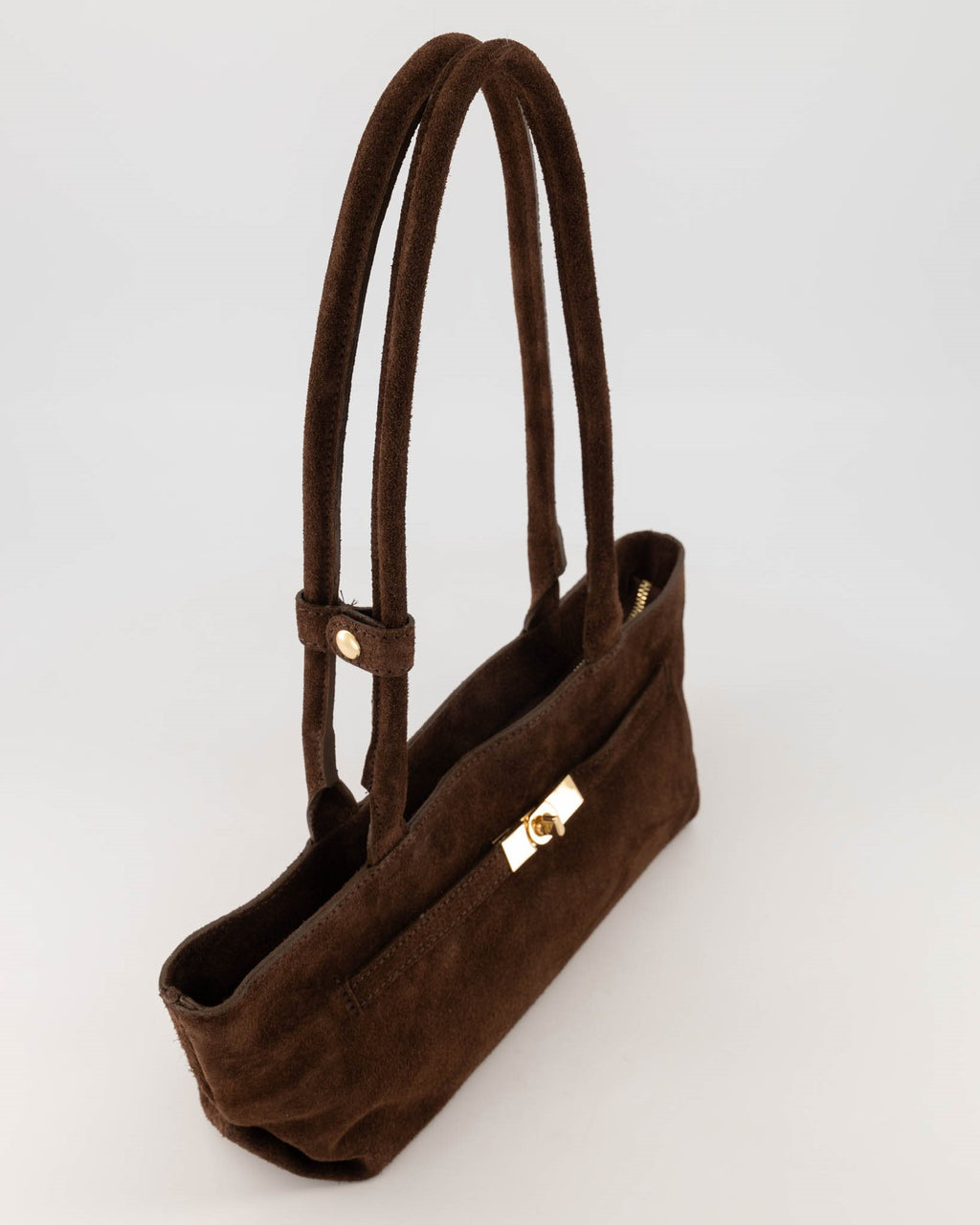 Suede Schoudertas