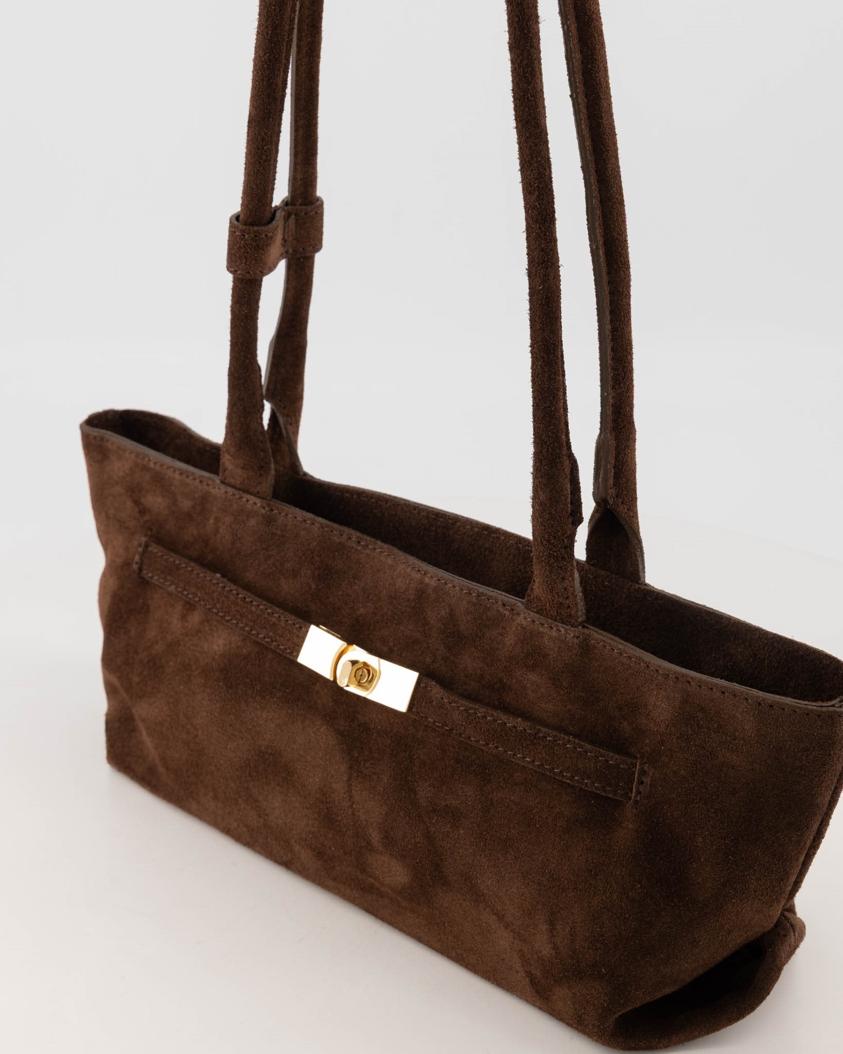 Suede Schoudertas