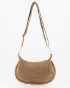 Suede Schoudertas
