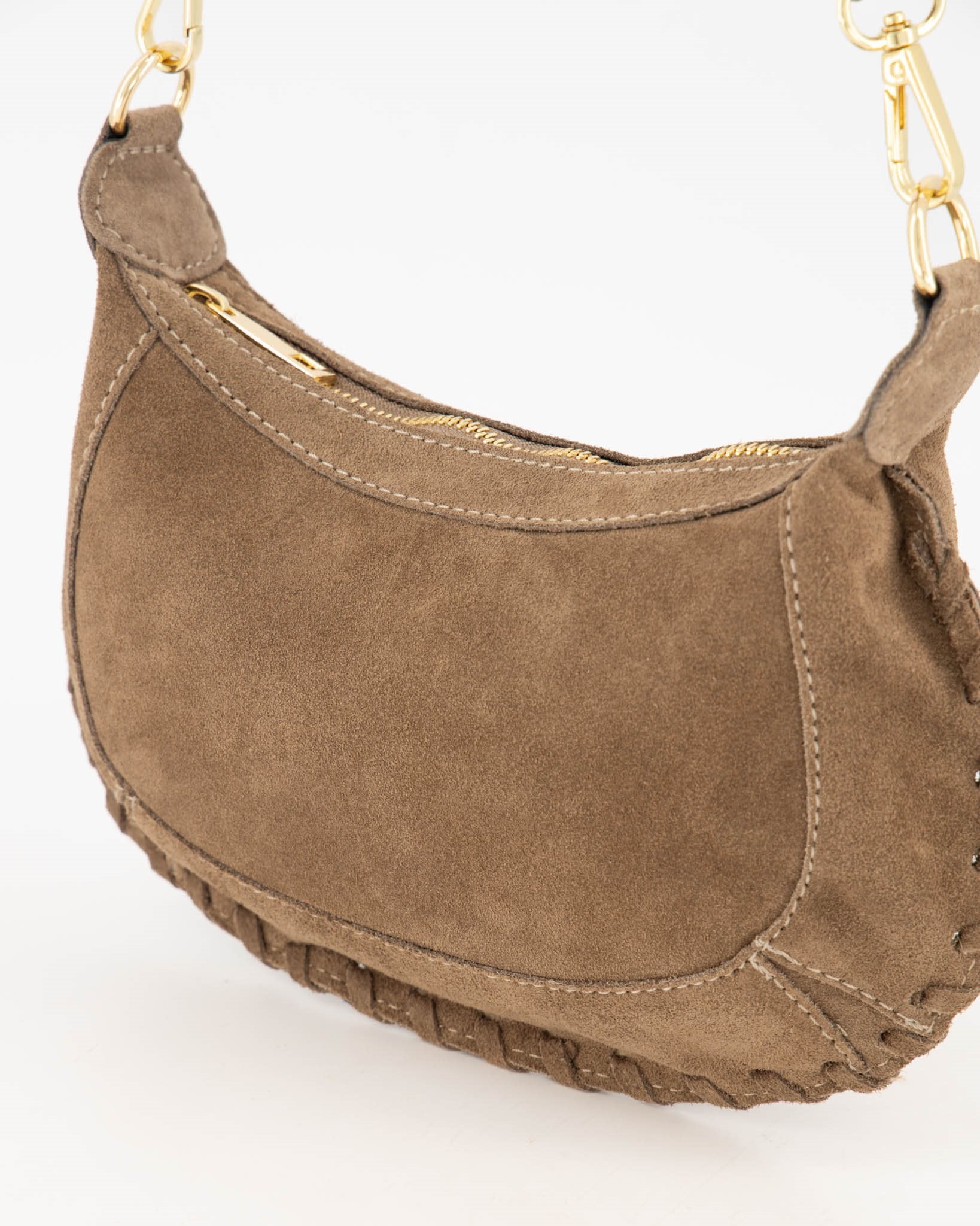 Suede Schoudertas