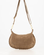 Suede Schoudertas