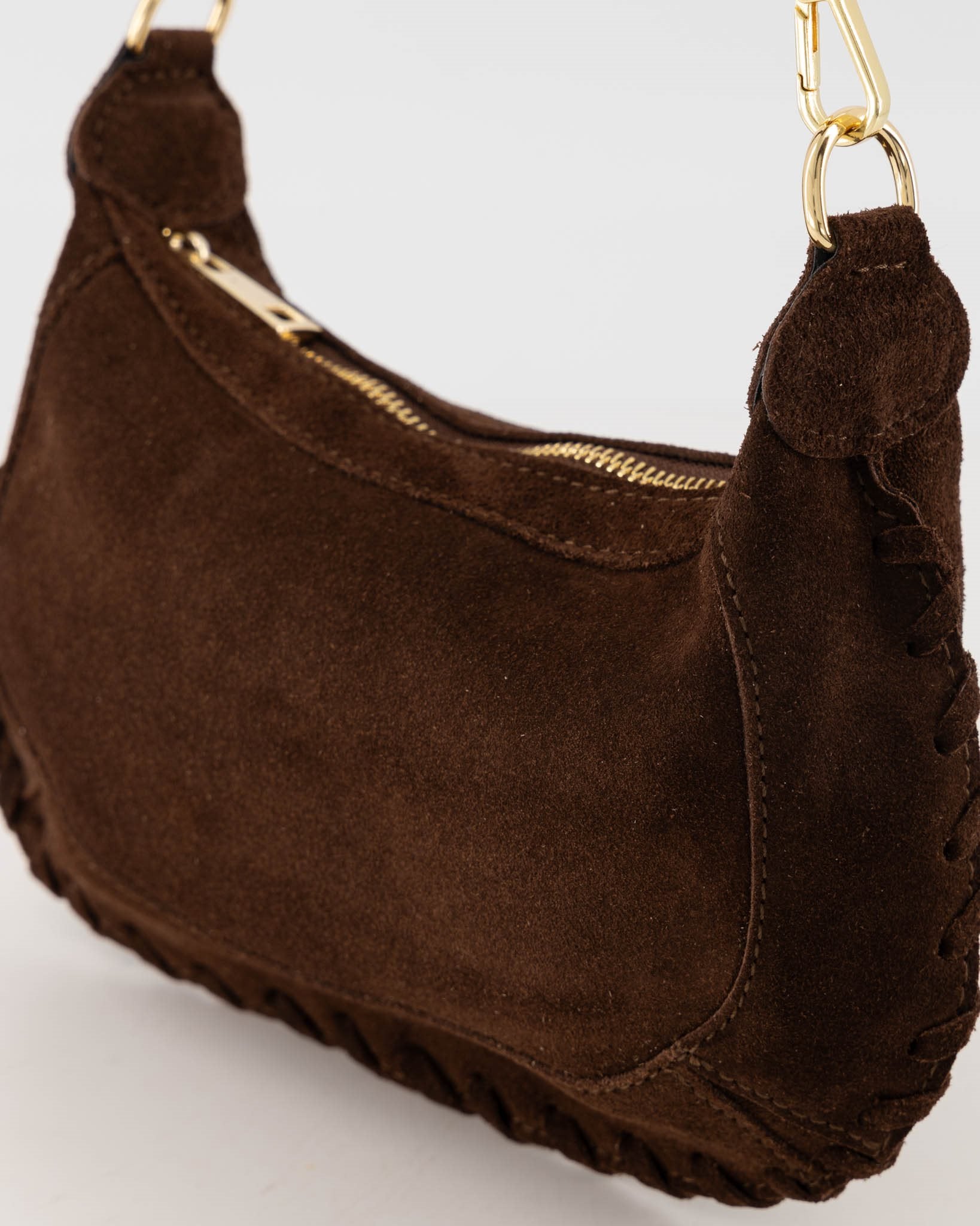 Suede Schoudertas
