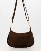 Suede Schoudertas