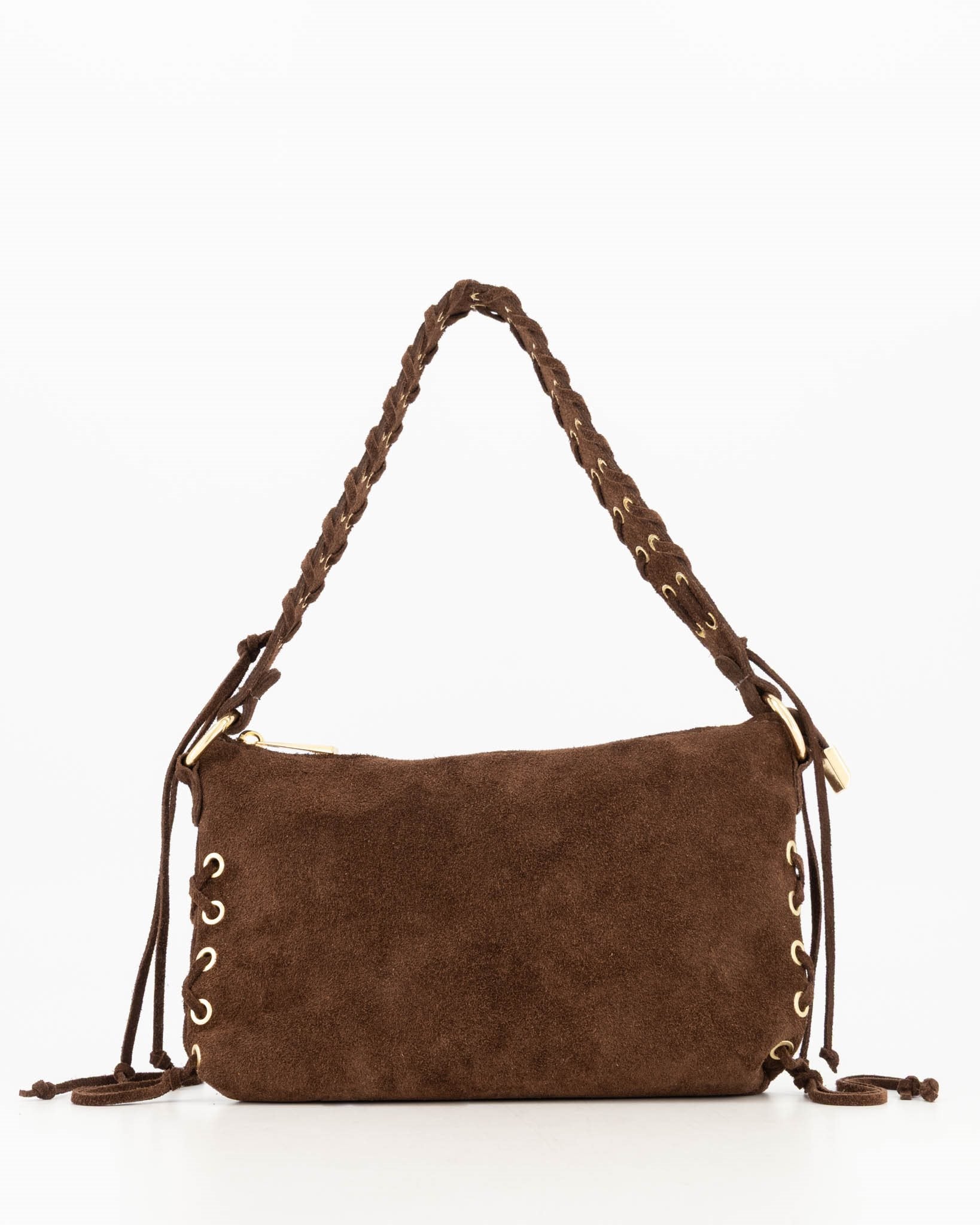 Suede Schoudertas