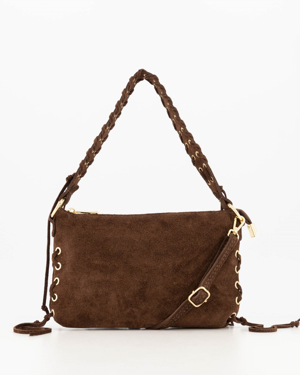 Suede Schoudertas