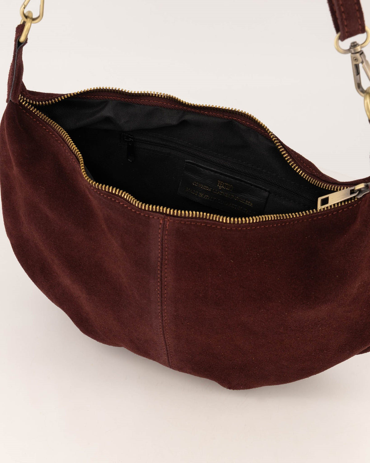Suede Schoudertas