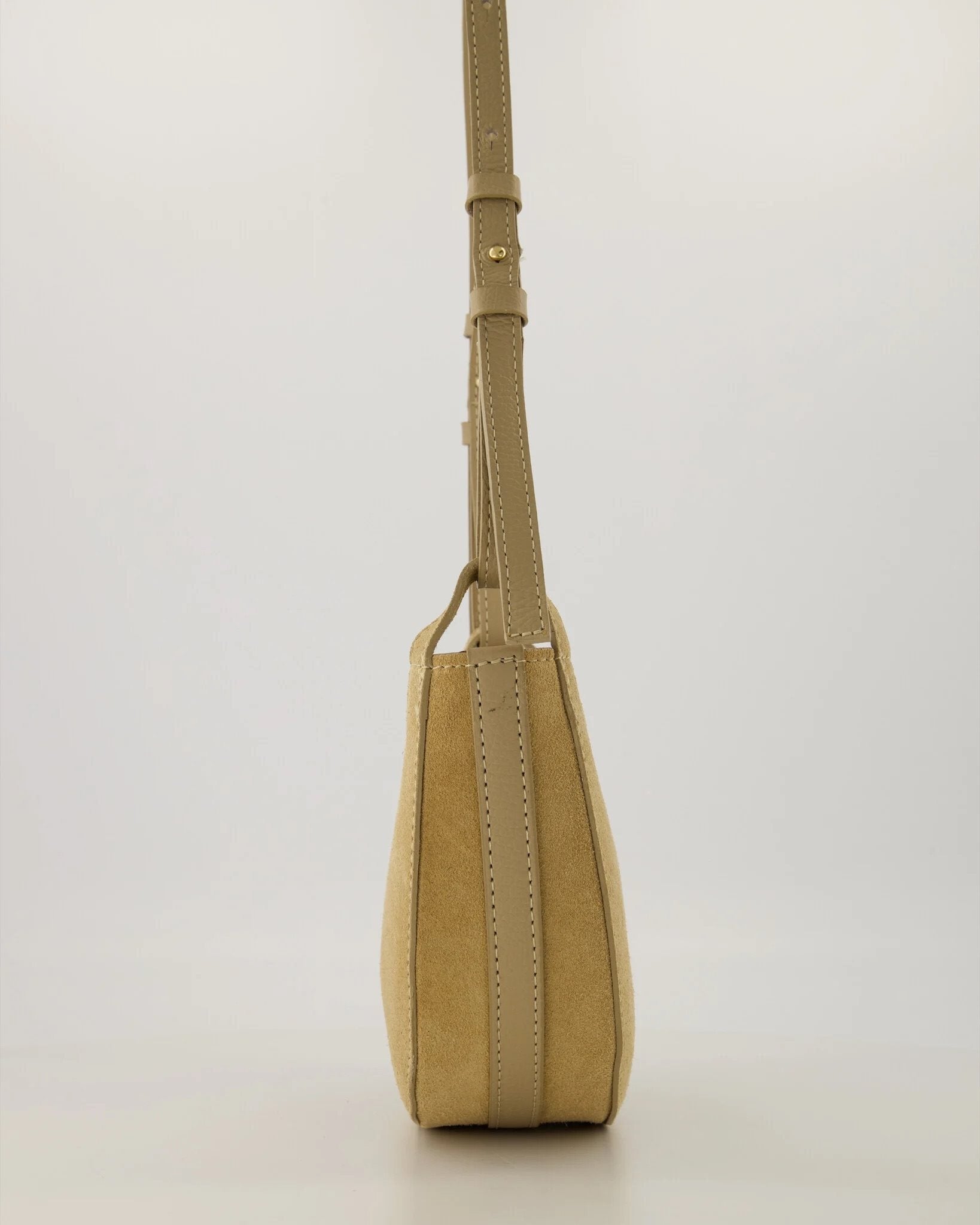 Suede met Leer Crossbodytas