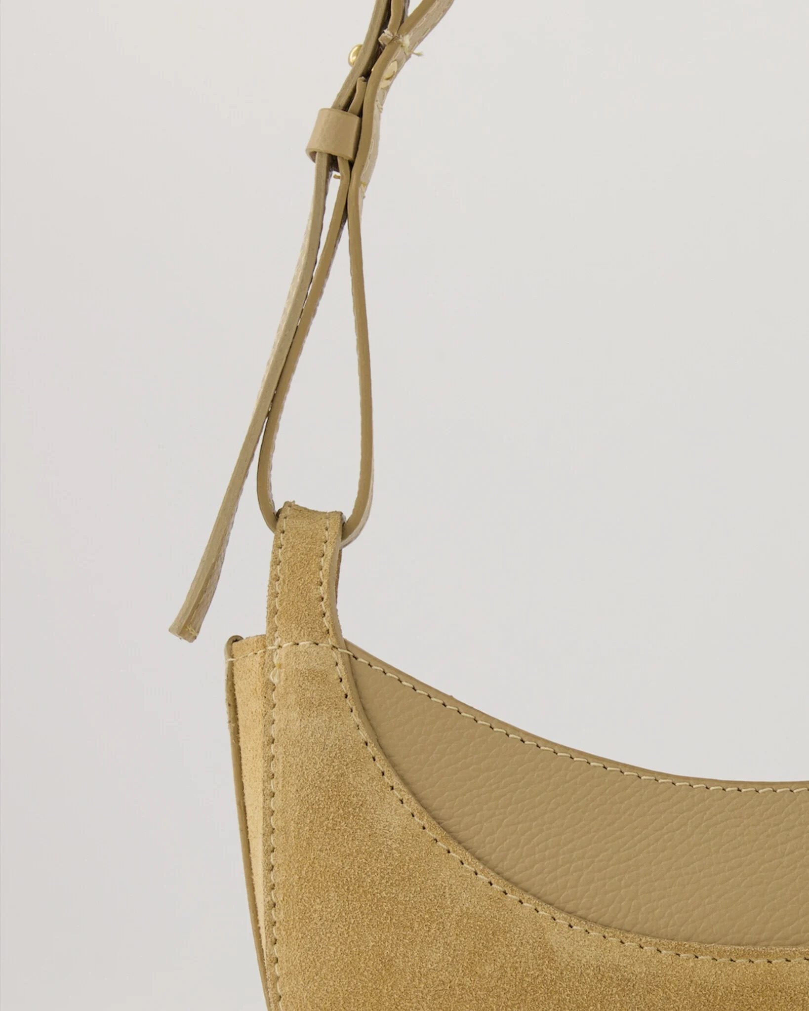Suede met Leer Crossbodytas