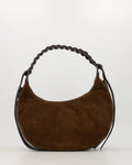 Suede met Leer Schoudertas
