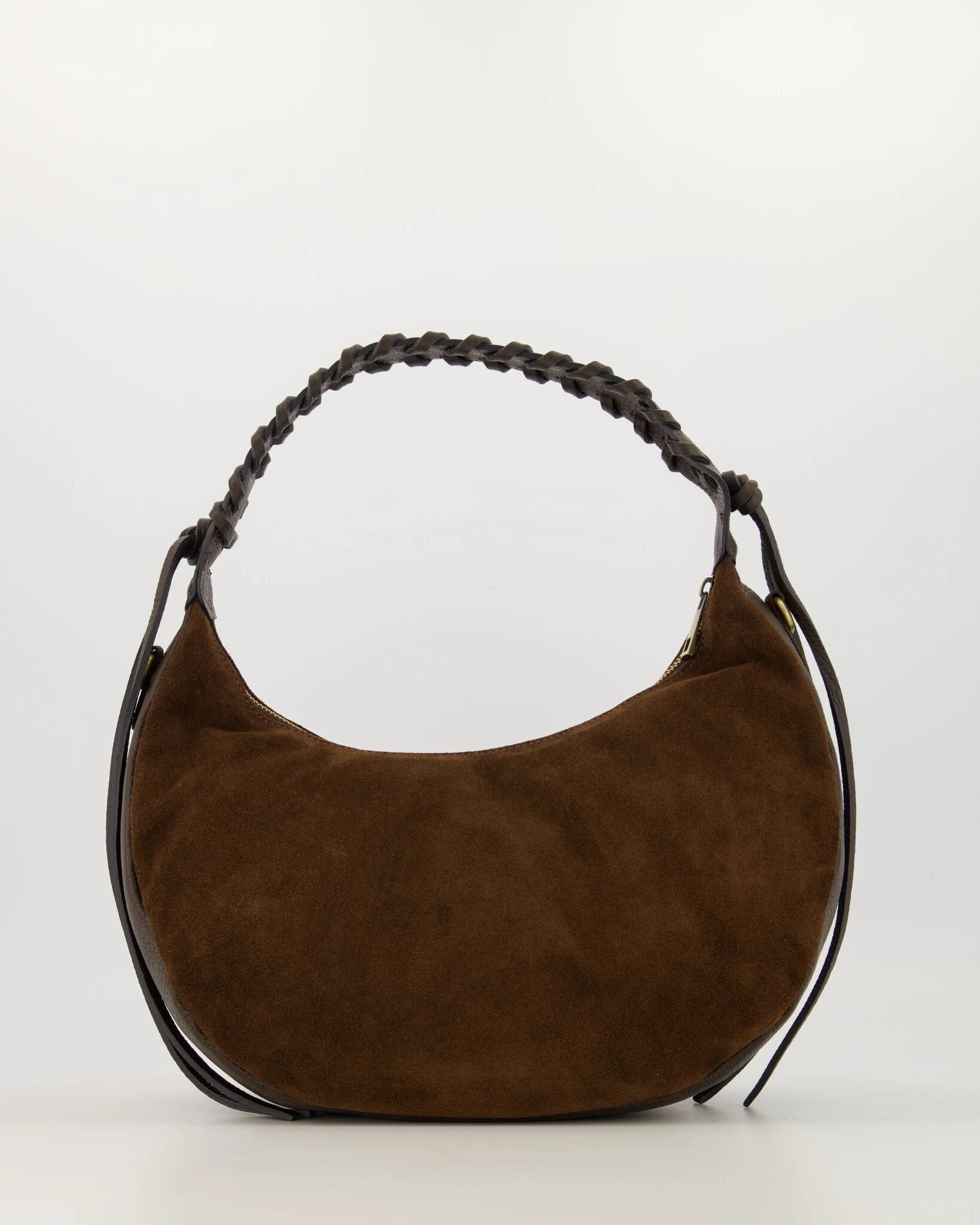 Suede met Leer Schoudertas