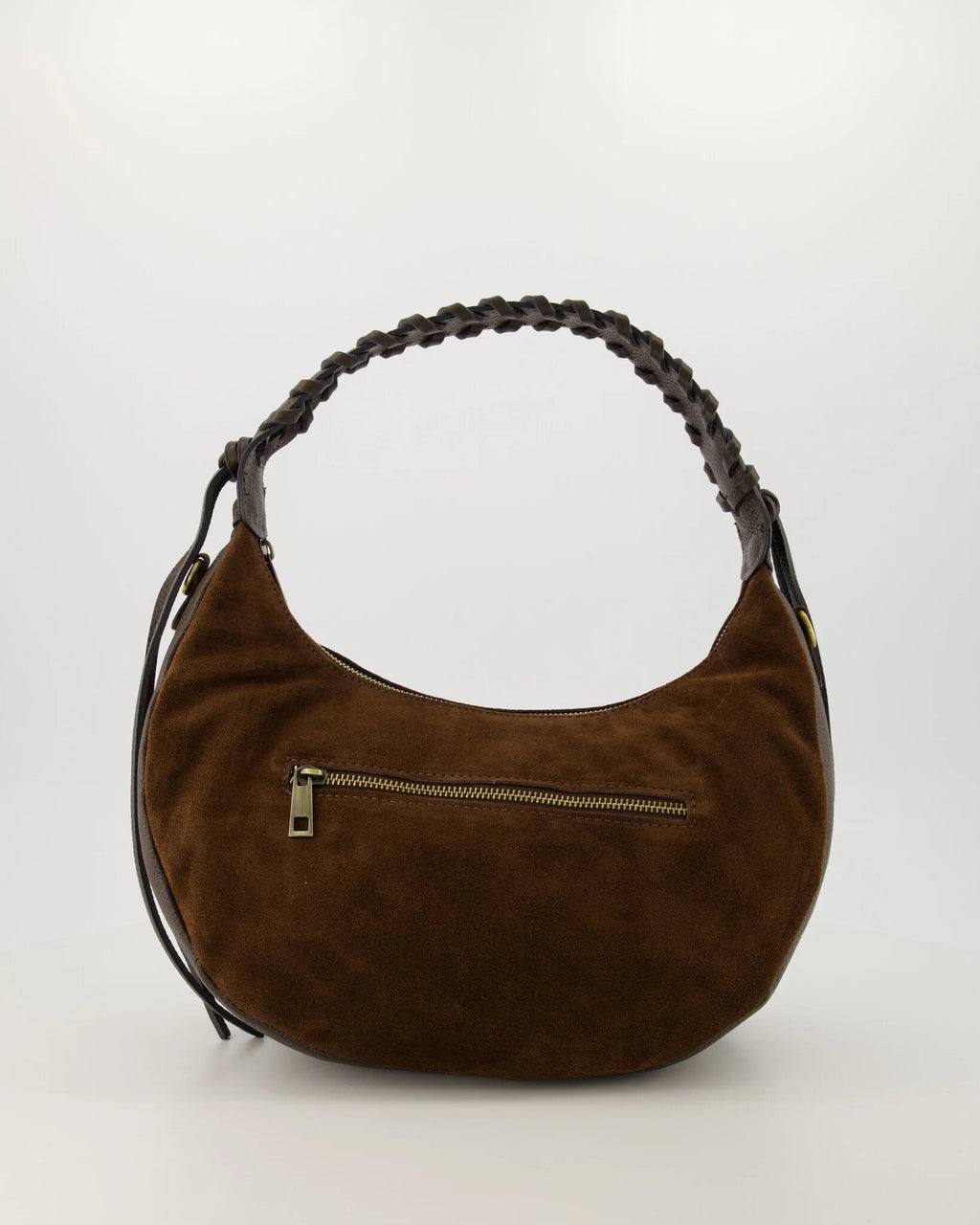 Suede met Leer Schoudertas