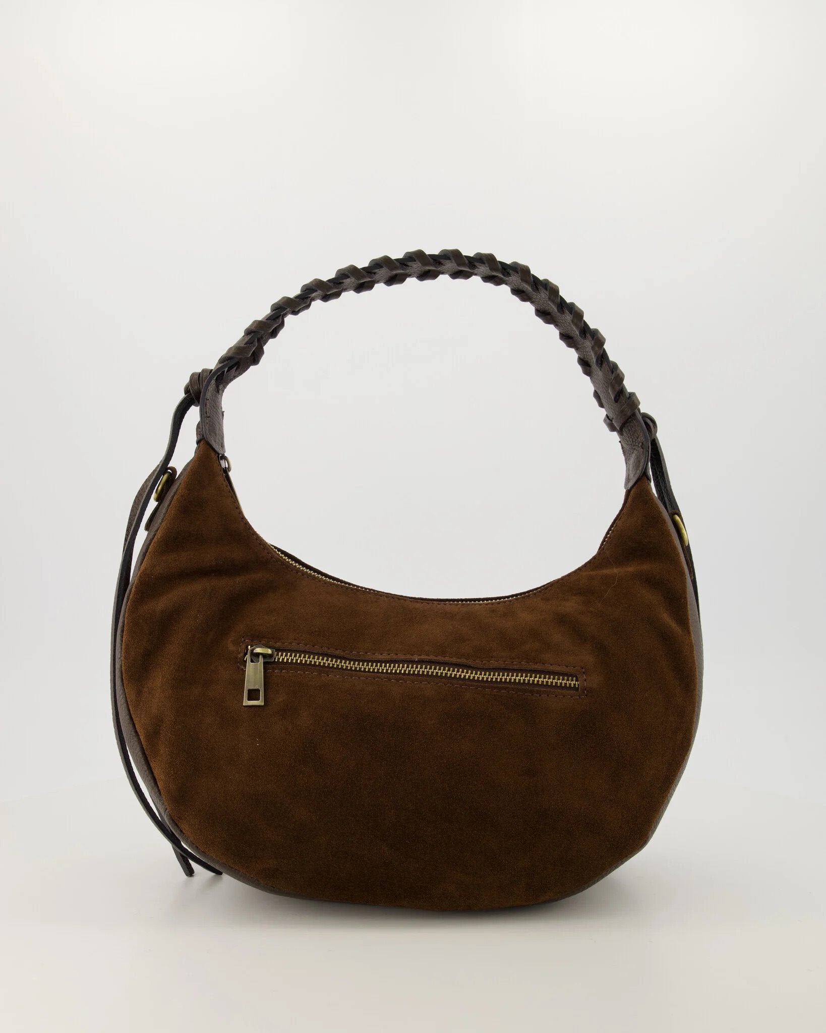 Suede met Leer Schoudertas