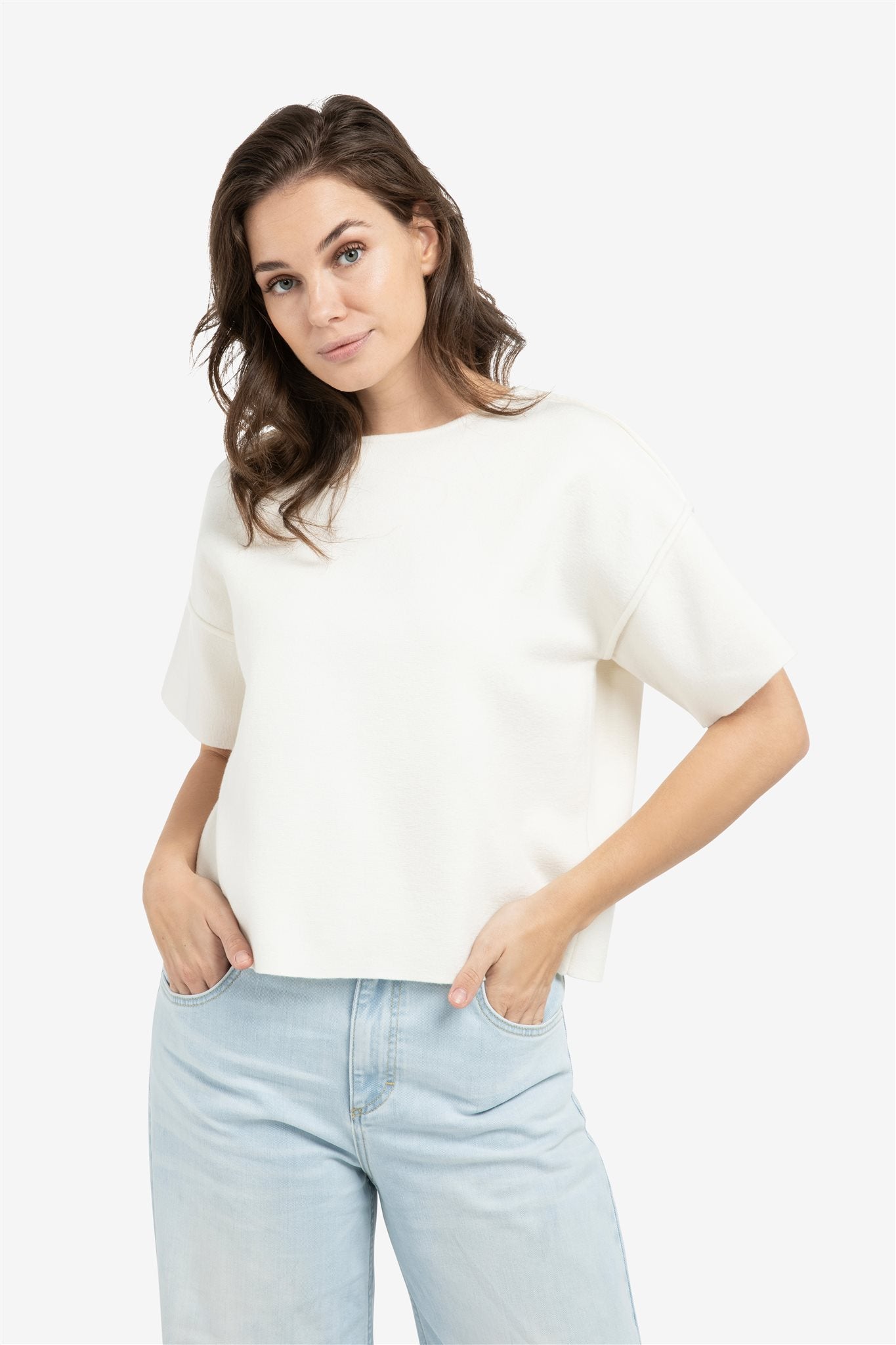 Sweater met Naaddetails