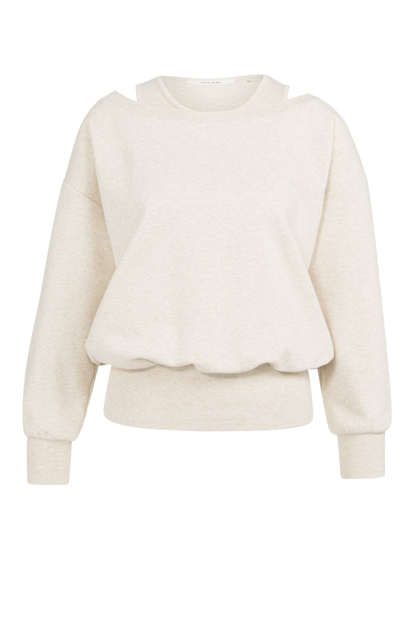 Sweatshirt met Gelaagde Hals