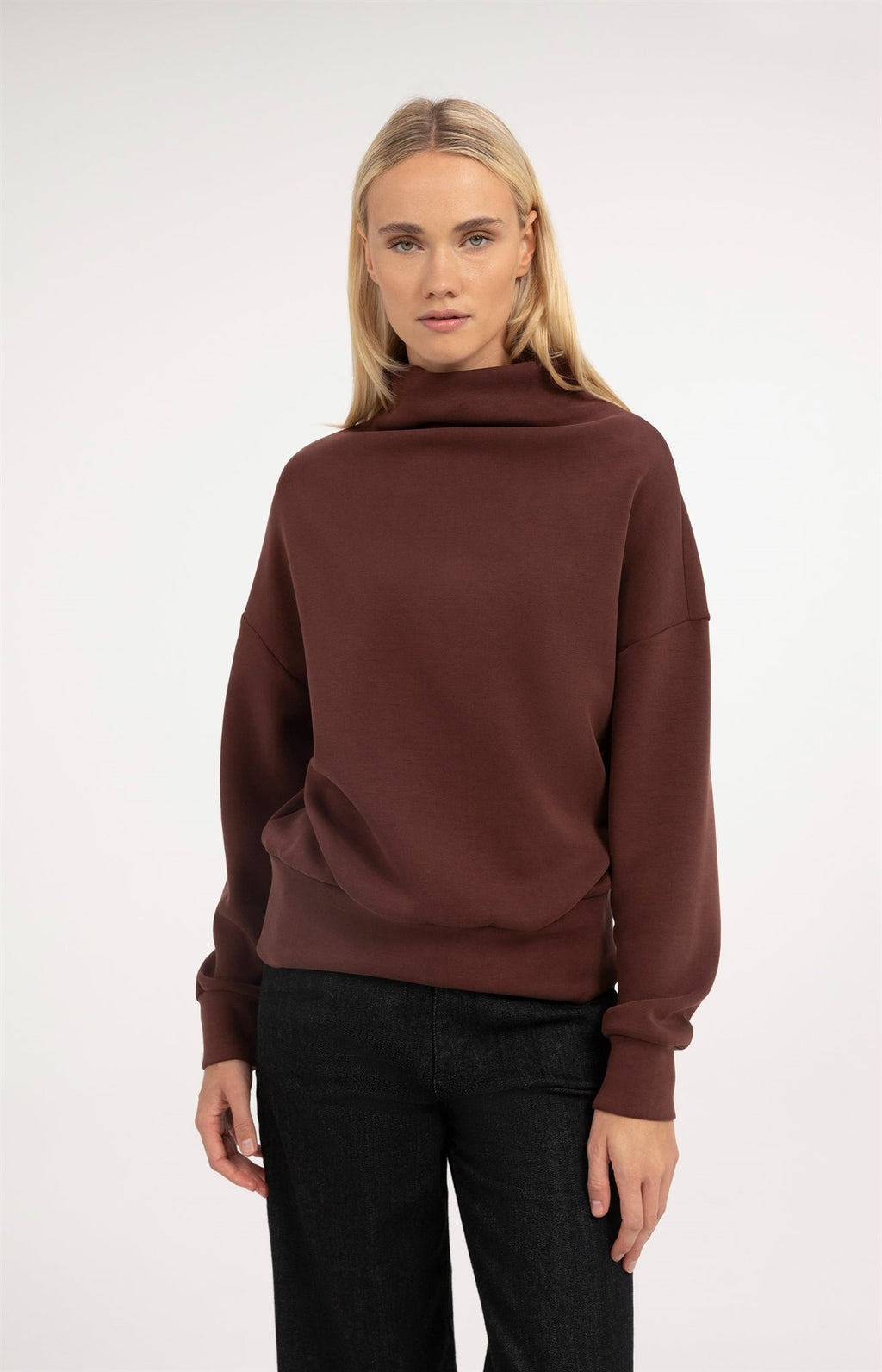 Sweatshirt met Hoge Hals