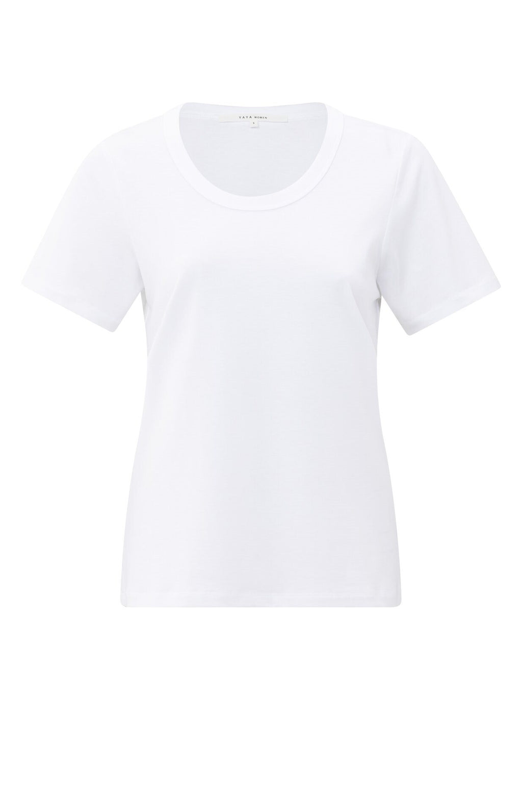 T-shirt met Ronde Ribhals