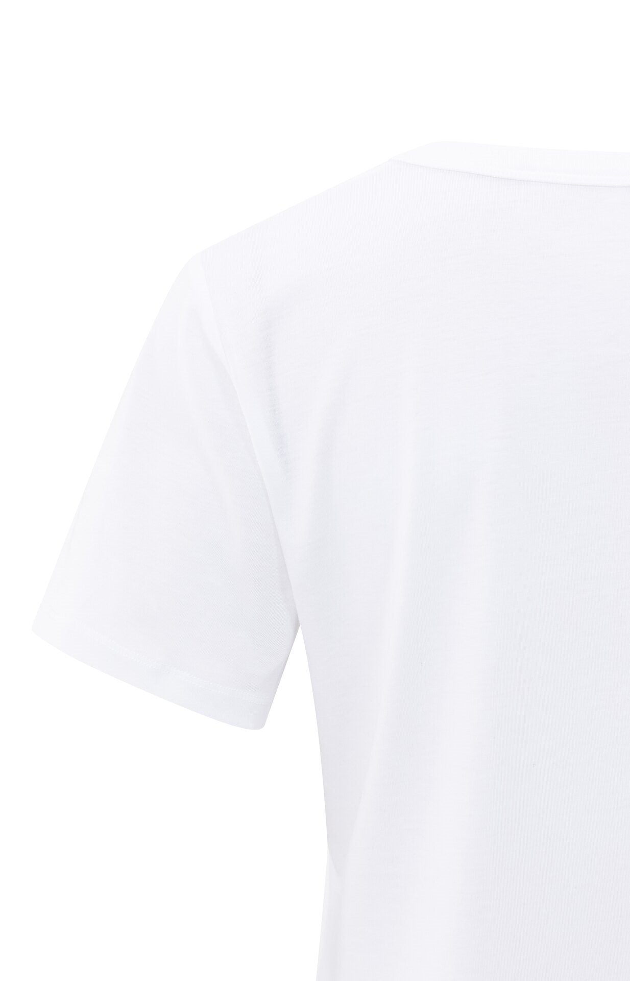 T-shirt met Ronde Ribhals