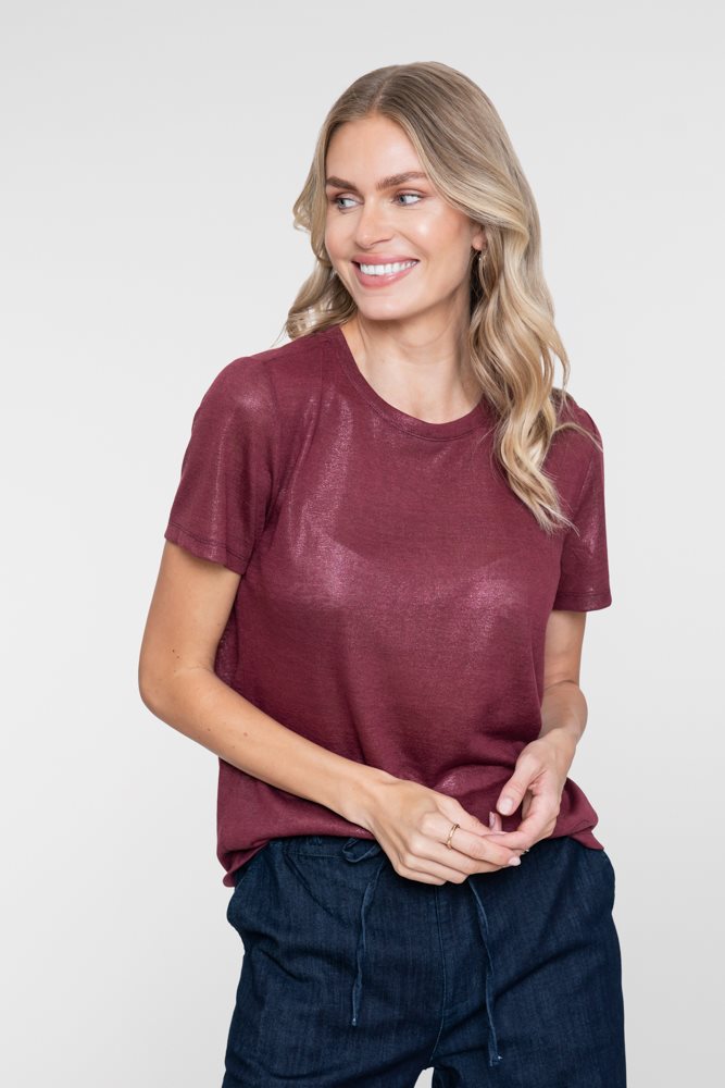 T-shirt met Foil Print