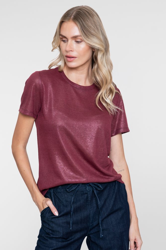 T-shirt met Foil Print