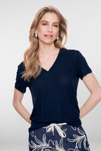 T-shirt met V-hals