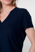 T-shirt met V-hals