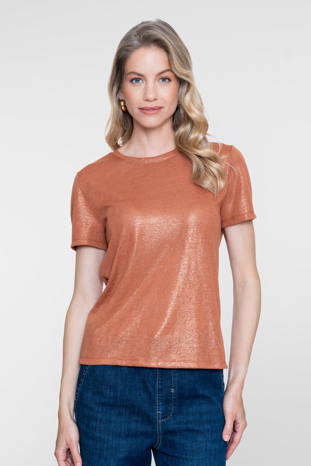 T-shirt met Foil Print