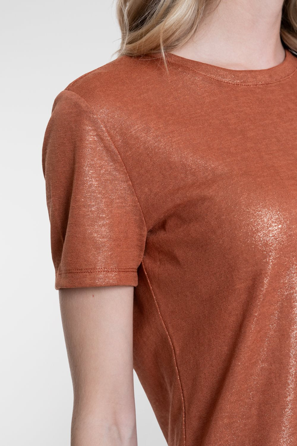 T-shirt met Foil Print