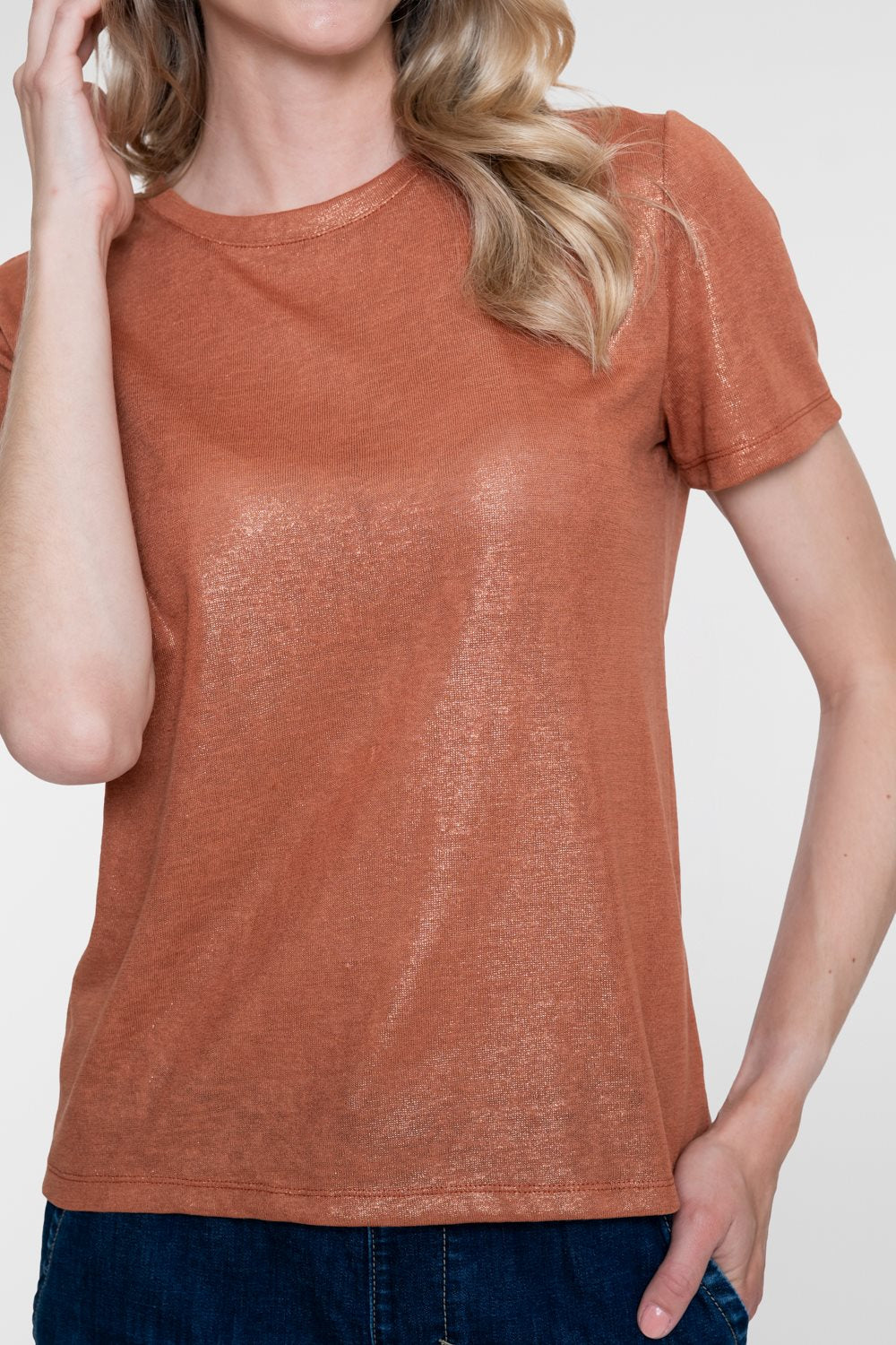 T-shirt met Foil Print