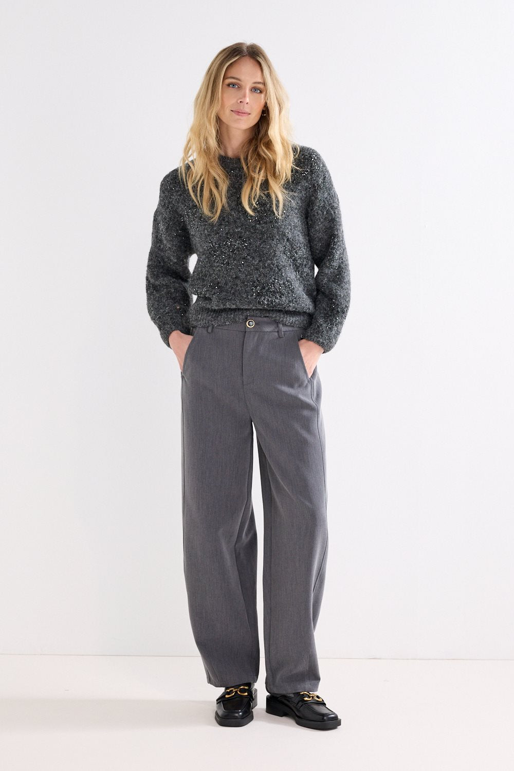 Tailored Barrel-Fit Trousers