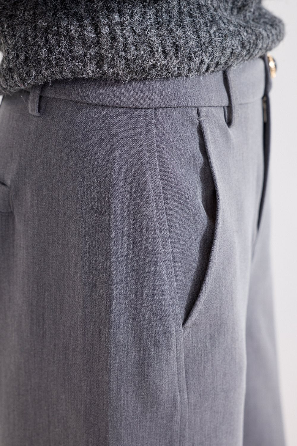 Tailored Barrel-Fit Trousers