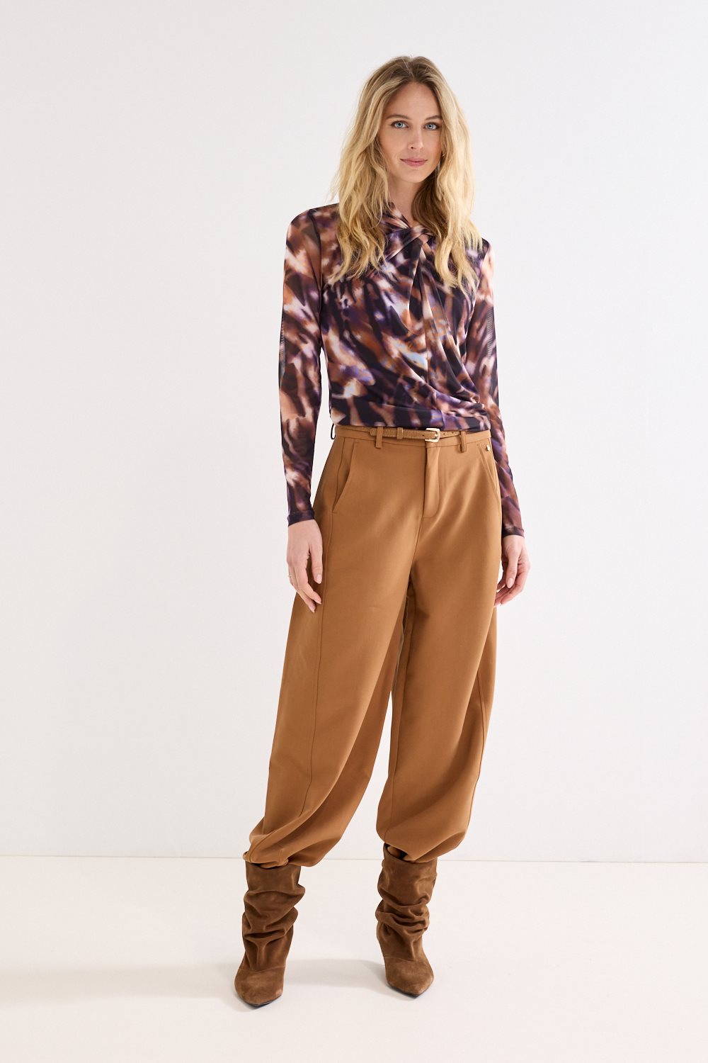 Tailored Barrel-Fit Trousers