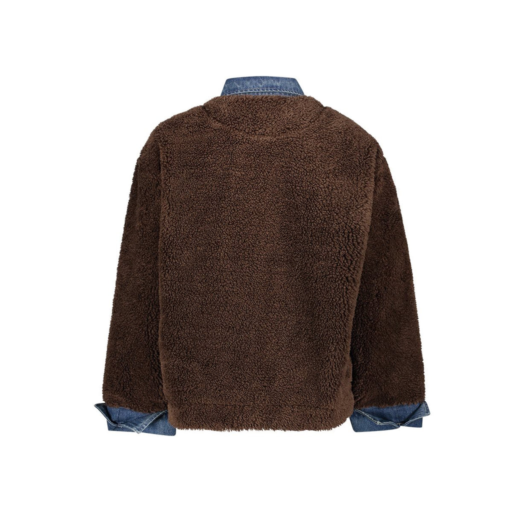 Teddy Jacket met Denim