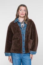 Teddy Jacket met Denim