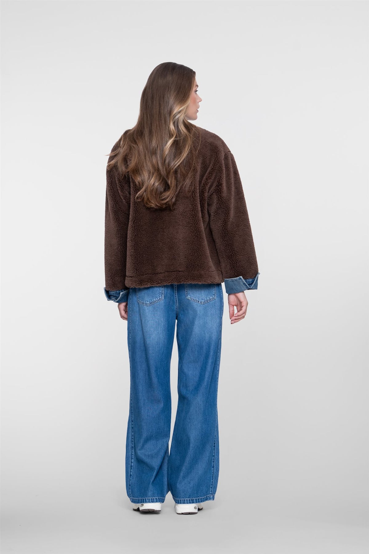 Teddy Jacket met Denim