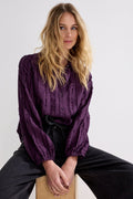 Textured Stripe Blouse