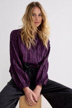 Textured Stripe Blouse