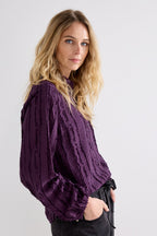 Textured Stripe Blouse